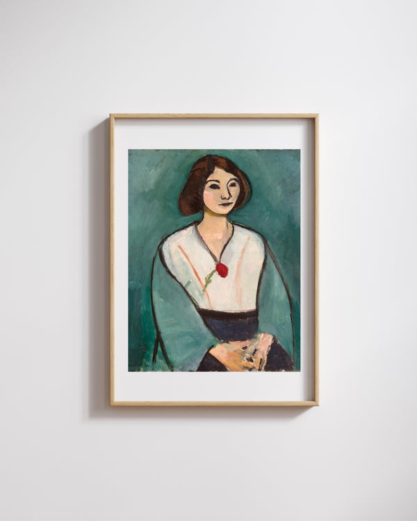 Henri Matisse - Yeşil Giysili Kadın Fine Art Baskı