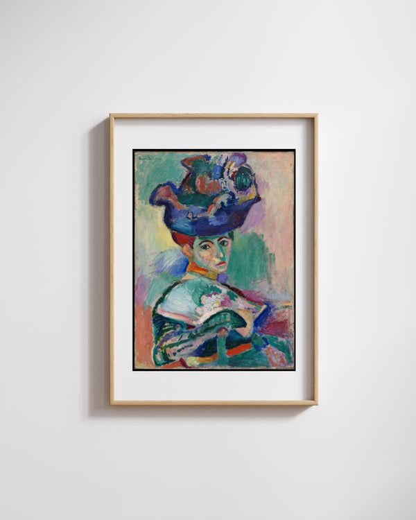Henri Matisse - Şapkalı Kadın fine art baskı