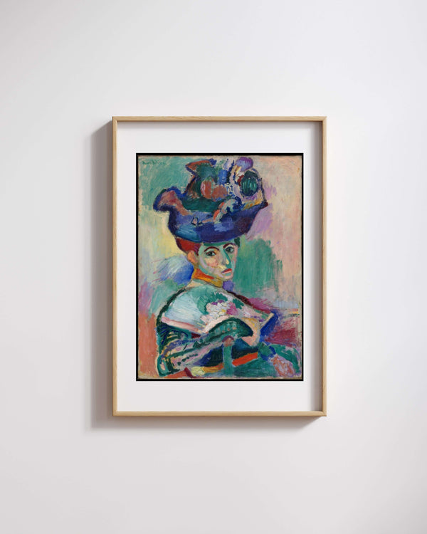 Henri Matisse - Şapkalı Kadın fine art baskı