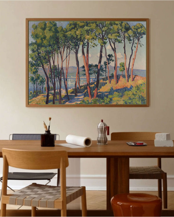 Henri Person - Saint-Tropez Kalesi'nden Körfez Manzarası Fine Art Baskı