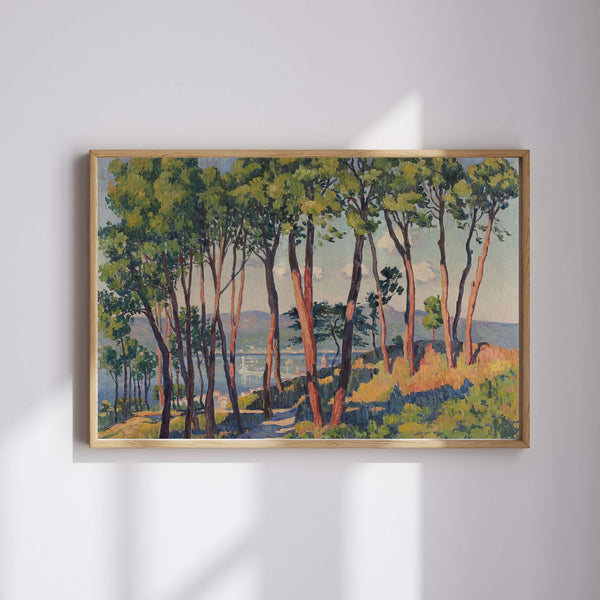 Henri Person - Saint-Tropez Kalesi'nden Körfez Manzarası Fine Art Baskı
