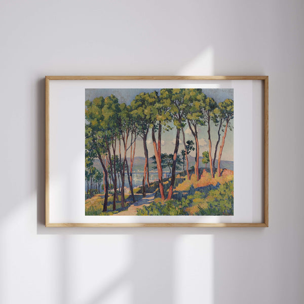 Henri Person - Saint-Tropez Kalesi'nden Körfez Manzarası Fine Art Baskı
