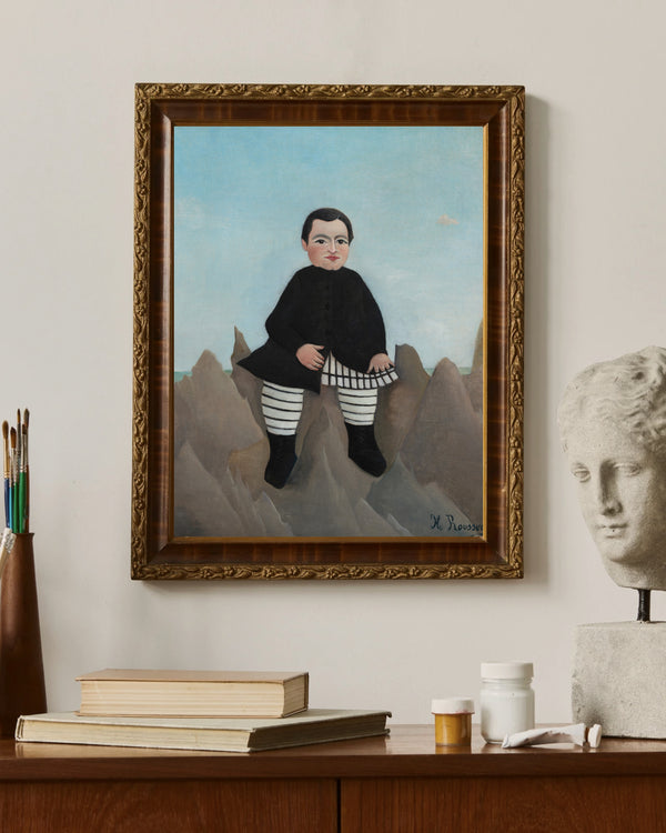 Henri Rousseau - Kayaların Üzerindeki Çocuk Çerçeve