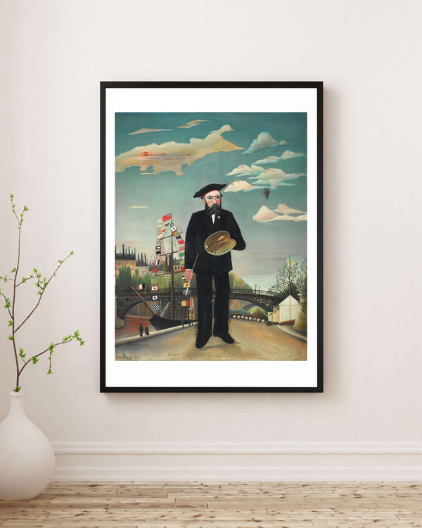 Henri Rousseau - Ben Portre Manzara Fine Art Baskı