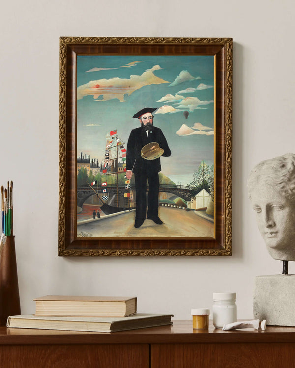 Henri Rousseau - Ben Portre Manzara Fine Art Baskı