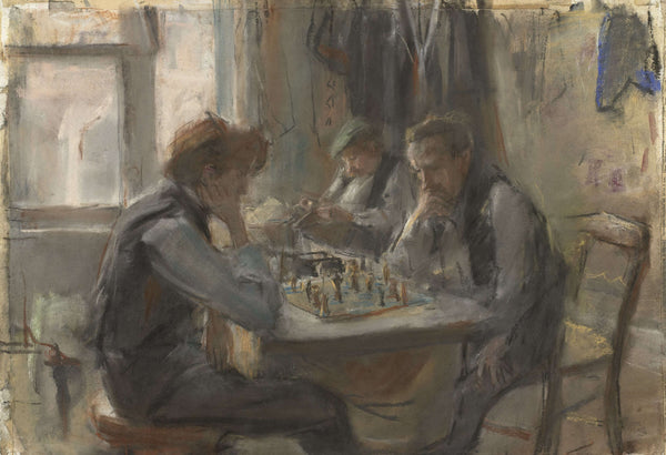 Isaac Israels - Satranç Oyuncuları Tablo