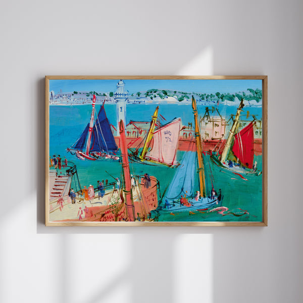 Jean Dufy - Üç Müzisyen Palyaço fine art baskı