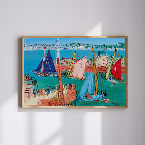 Jean Dufy - Üç Müzisyen Palyaço fine art baskı
