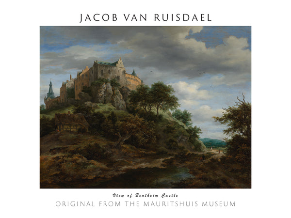 Jacob van Ruisdael-Bentheim Kalesi Manzarası fine art baskı