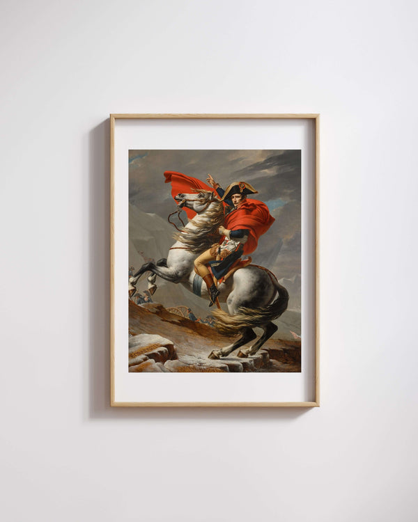 Jacques Louis David - Büyük St. Bernard Geçidi'nde Napolyon fine art baskı