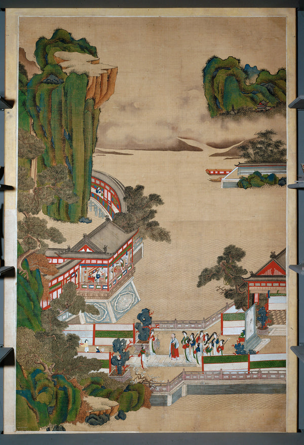 Anonim - Köşklerle Manzara tablo