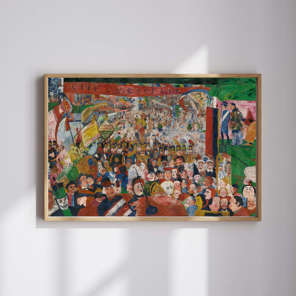 James Ensor - İsa'nın 1889'da Brüksel'e Girişi fine art baskı
