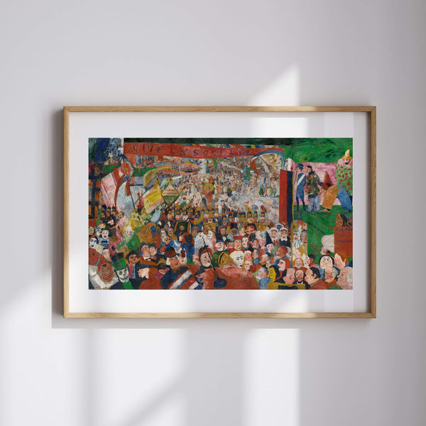 James Ensor - İsa'nın 1889'da Brüksel'e Girişi fine art baskı