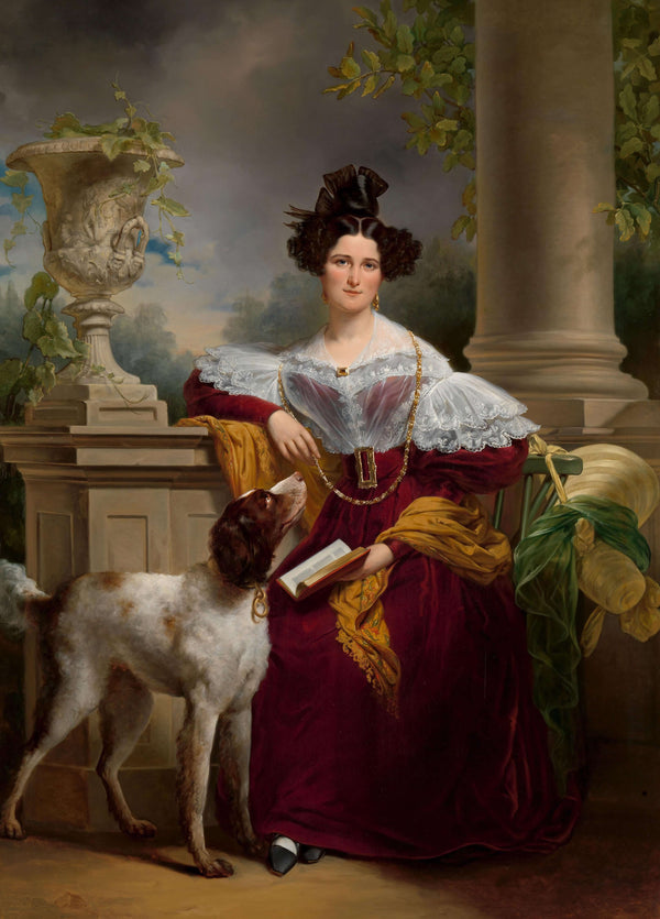 Jan Adam Kruseman - Alida Christina Assink'in Portresi tablo