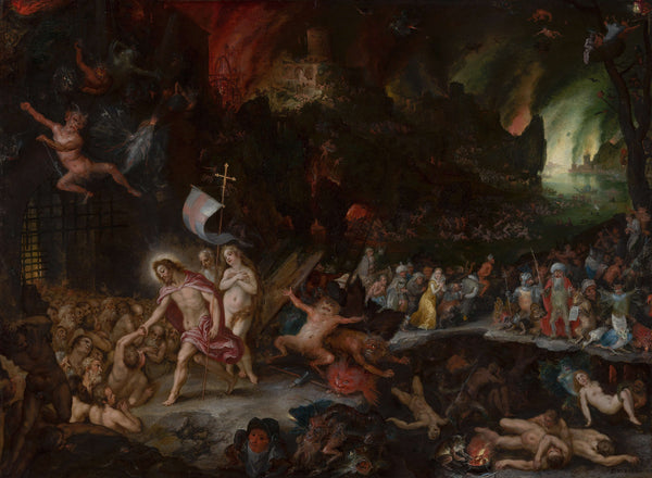 Jan Brueghel the Elder & Hans Rottenhammer-İsa Araf'ta tablo