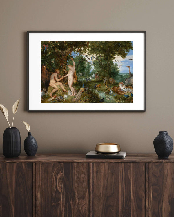 Jan Brueghel the Elder & Peter Paul Rubens - Aden Bahçesi çerçeve