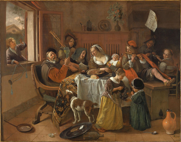 Jan Havicksz. Steen - Neşeli Aile Tablo