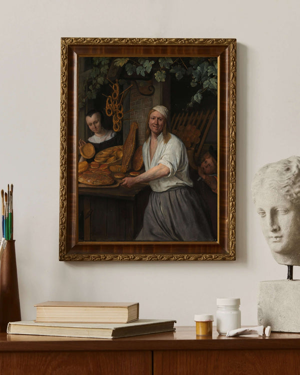 Jan Havicksz. Steen - Fırıncı Çifti Çerçeve
