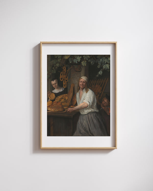 Jan Havicksz. Steen - Fırıncı Çifti Fine Art Baskı