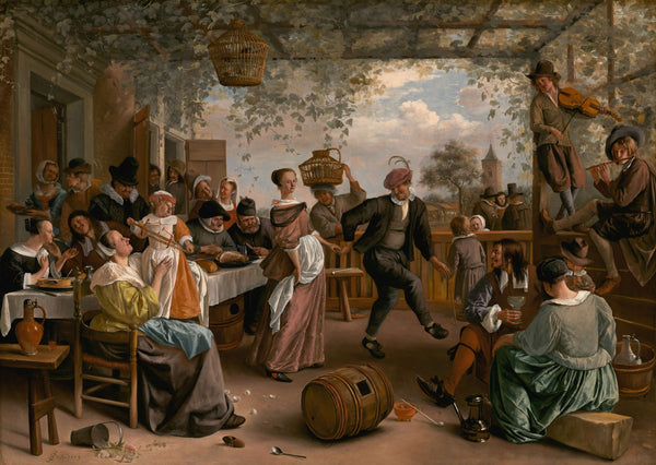 Jan Havicksz. Steen - Dans Eden Çift Tablo