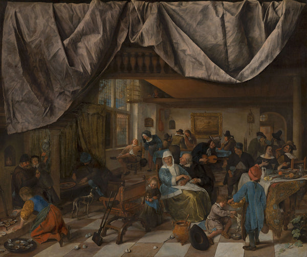 Jan Havicksz. Steen-İnsanın Hayatı tablo