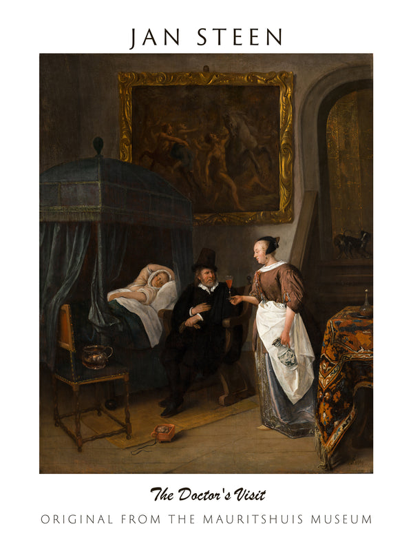 Jan Havicksz. Steen-Doktor Ziyareti fine art baskı