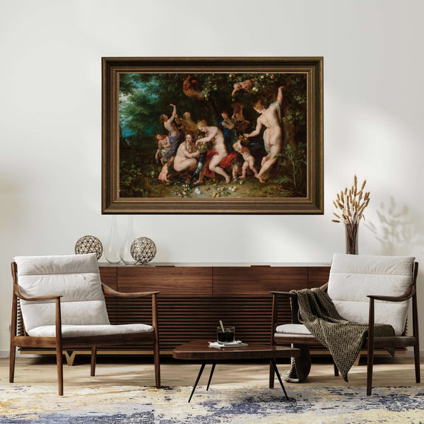Jan Brueghel the Elder & Peter Paul Rubens - Nimfler Bolluk Boynuzunu Dolduruyor