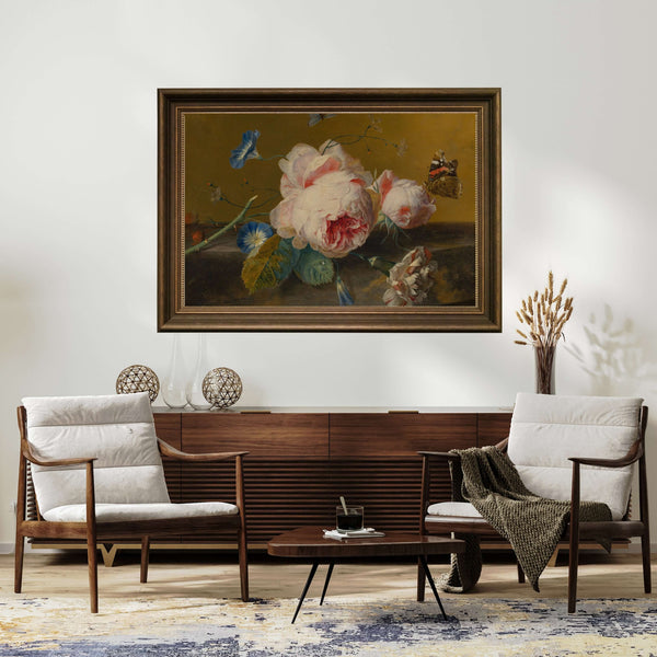 Jan van Huysum - Çiçekli Natürmort fine art baskı