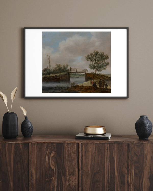 Jan van Goyen - Köprülü Manzara