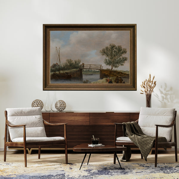 Jan van Goyen - Köprülü Manzara