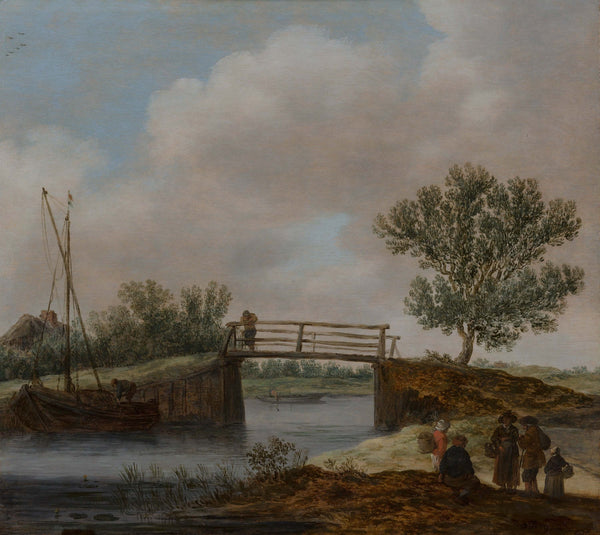 Jan van Goyen - Köprülü Manzara fine art print