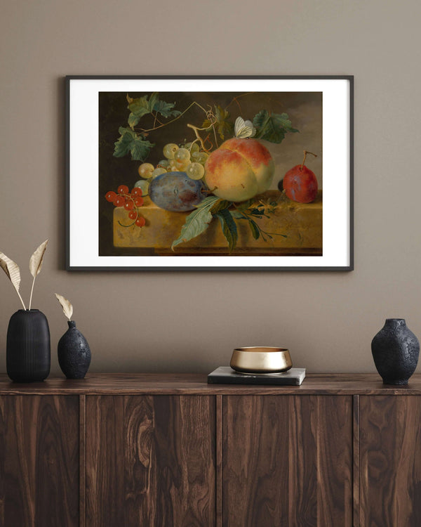Jan van Huysum - Meyve Natürmortu fine art print