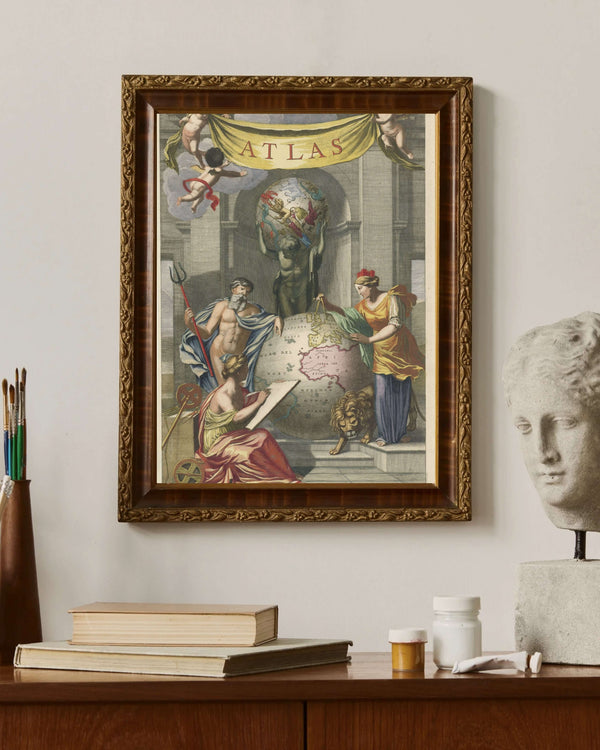 Jan van Munnickhuysen - Kürenin Yanında Neptün ve Kybele Çerçeve