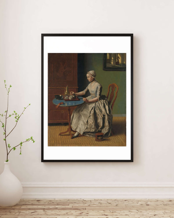Jean-Étienne Liotard - Kahvaltıdaki Hollandalı Kız Çerçeve