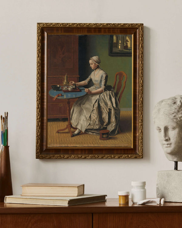 Jean-Étienne Liotard - Kahvaltıdaki Hollandalı Kız Fine Art Baskı