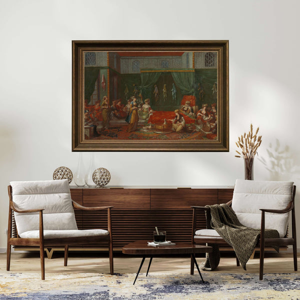 Jean Baptiste Vanmour - Seçkin Bir Türk Kadınının Doğum Odası Çerçeve