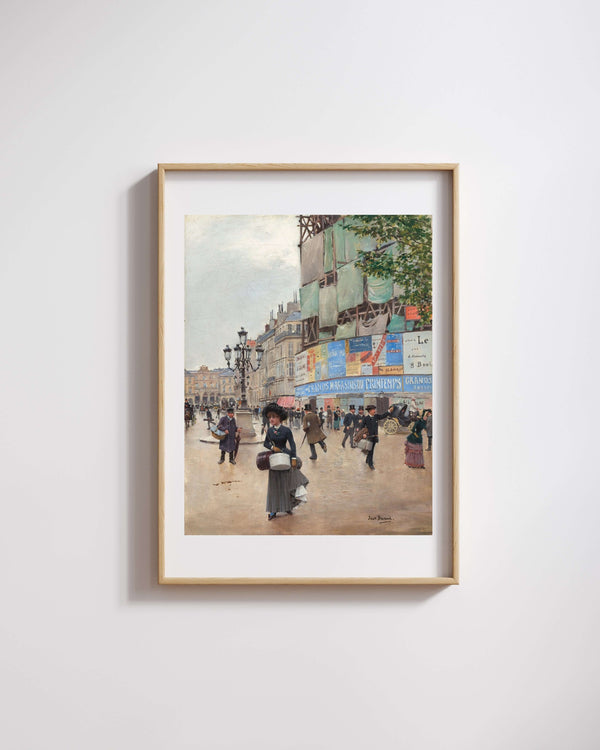 Jean Béraud - Paris Rue du Havre Fine Art Baskı