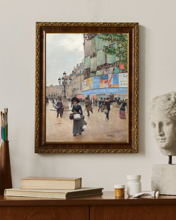 Jean Béraud - Paris Rue du Havre Çerçeve