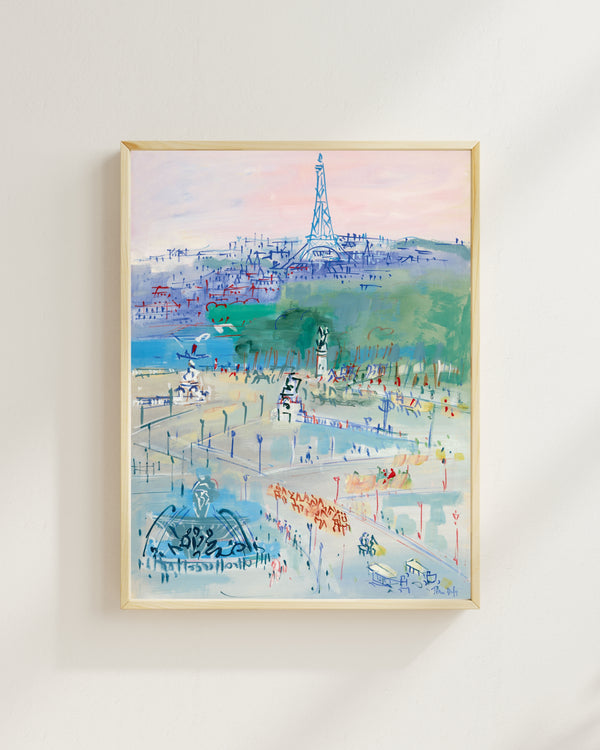 Jean Dufy - Concorde Meydanı'ndan Eyfel Kulesi