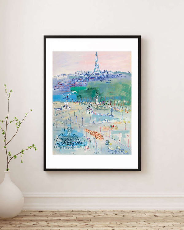 Jean Dufy - Concorde Meydanı'ndan Eyfel Kulesi Fine Art Baskı