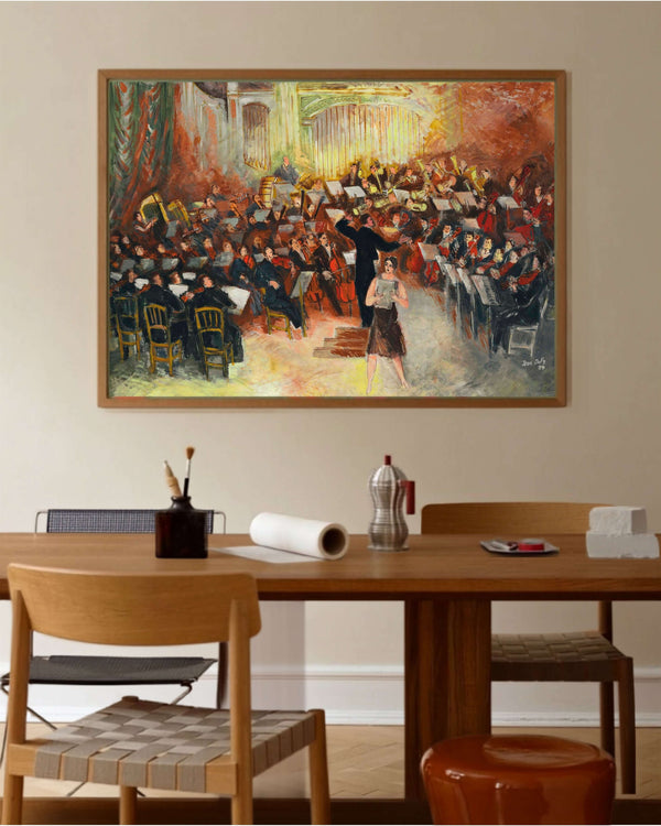 Jean Dufy - Salle Gaveau - Büyük Orkestra fine art baskı