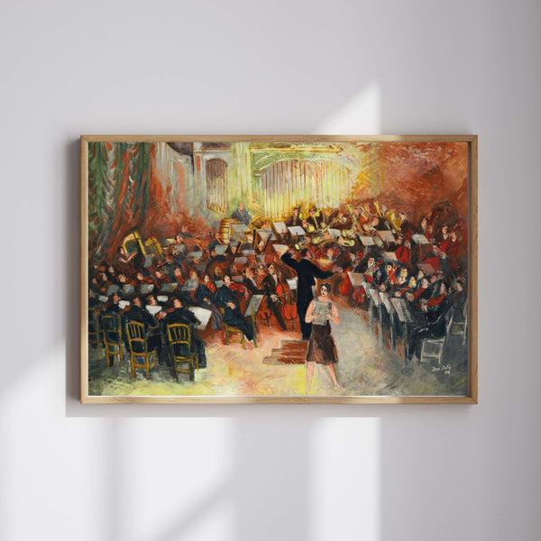 Jean Dufy - Salle Gaveau - Büyük Orkestra fine art baskı