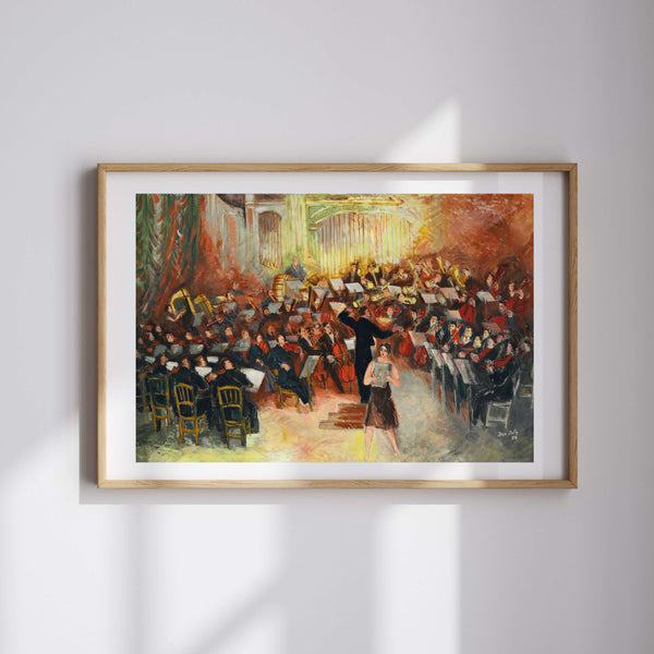 Jean Dufy - Salle Gaveau - Büyük Orkestra fine art baskı