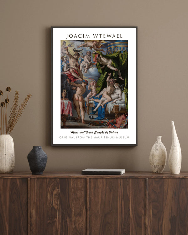 Joachim Wtewael-Mars ve Venüs’ün Vulkan Tarafından Yakalanışı çerçeve
