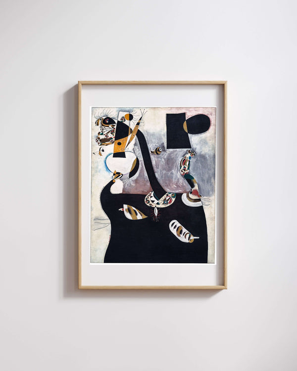 Joan Miró - Oturan Kadın II Fine Art Baskı