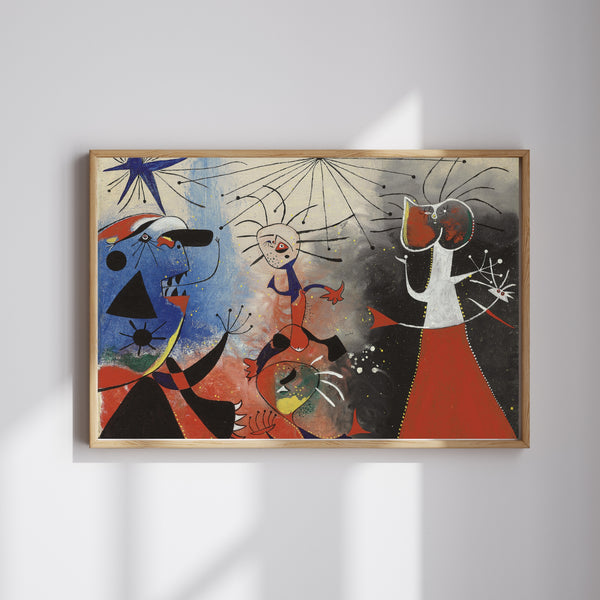 Joan Miró - Yıldızların Okşayışı
