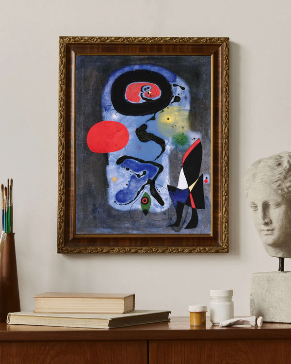 Joan Miró - Kırmızı Güneş Fine Art Baskı