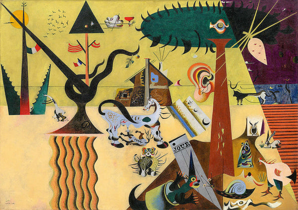 Joan Miró - Sürülmüş Tarla tablo