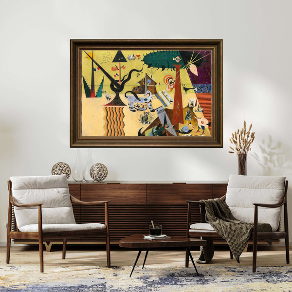 Joan Miró - Sürülmüş Tarla çerçeve