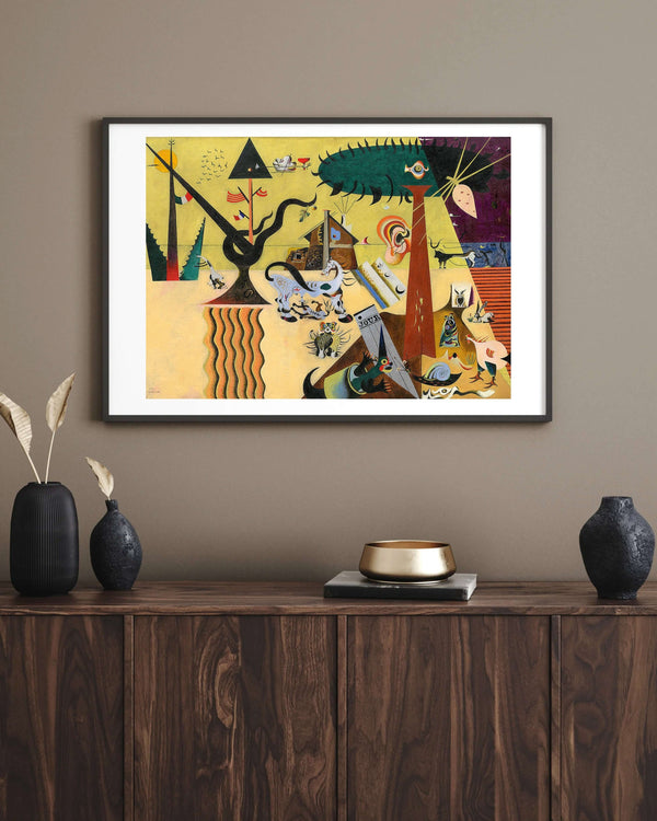 Joan Miró - Sürülmüş Tarla fine art baskı